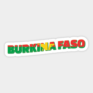 Burkina Faso Vintage style retro souvenir Sticker